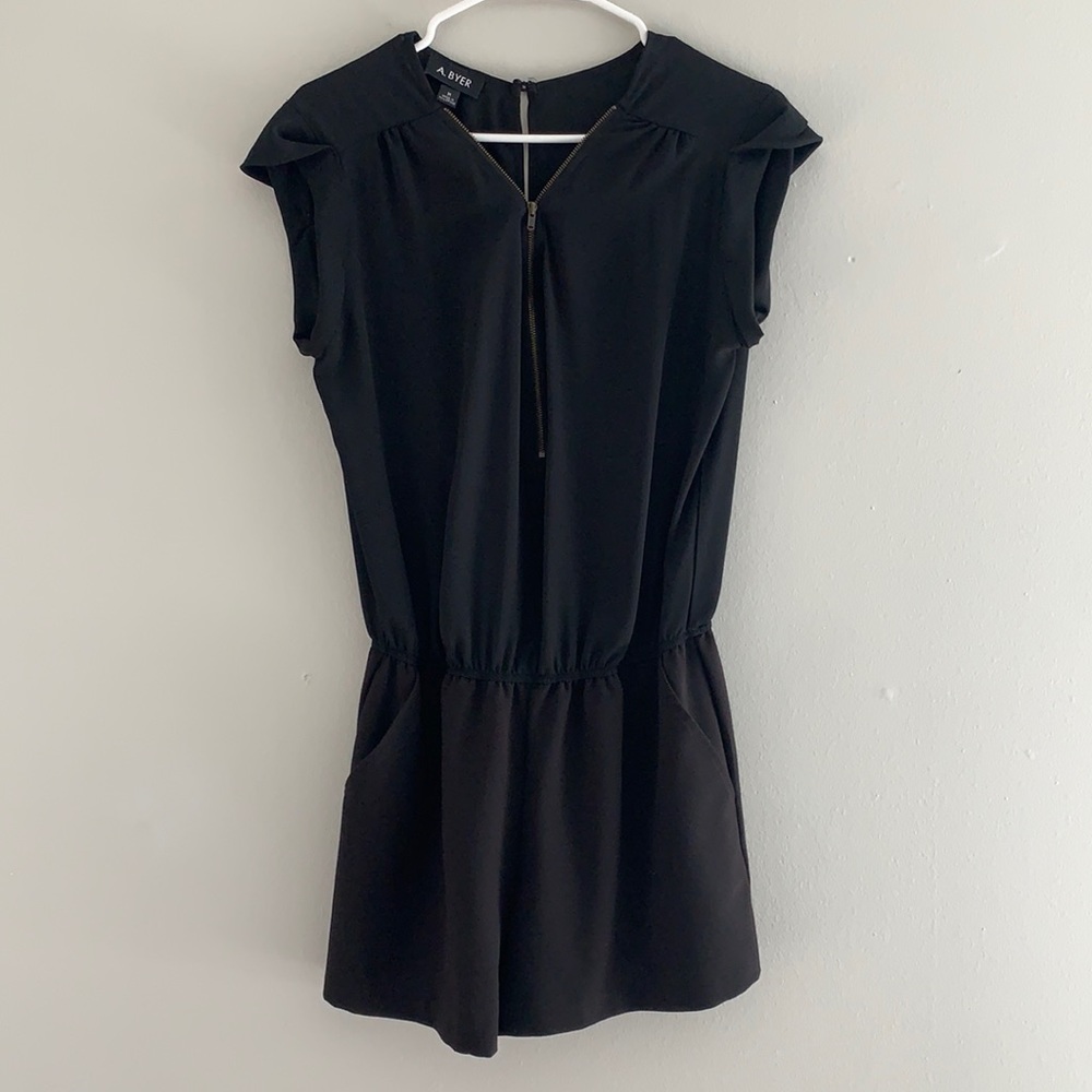 A. Byer black romper with pockets!